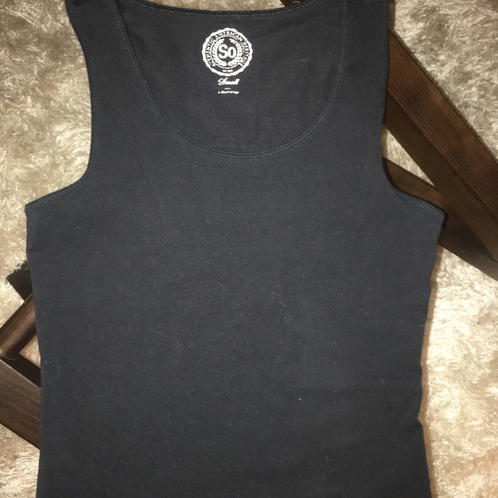 Black racer back crop top